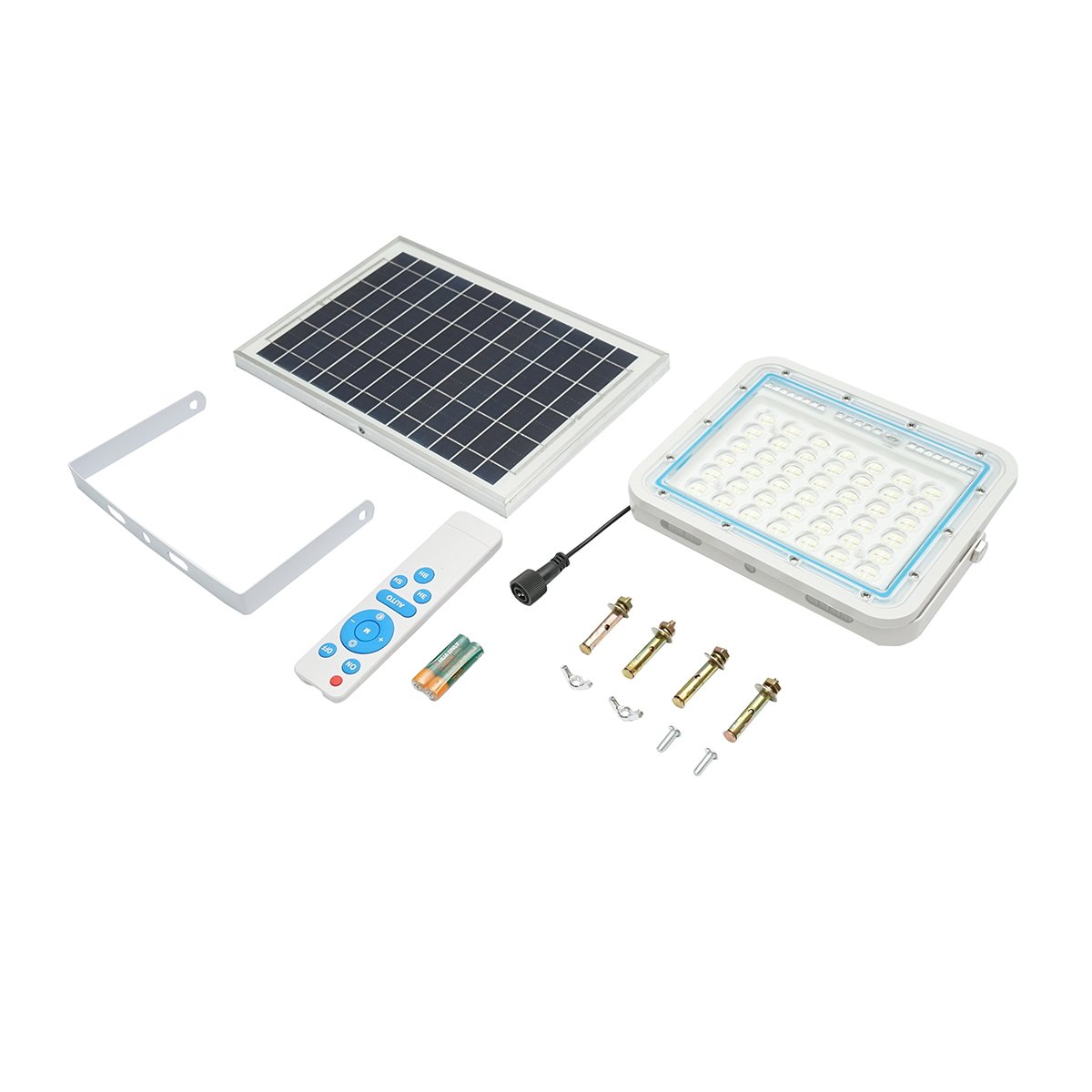 Proiector led de 100W cu panou solar 8W, baterie 5000mAh si telecomanda IP66 Breckner Germany